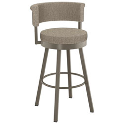 Rosco Contemporary Bar Height Barstool - Beige/Dark Brown