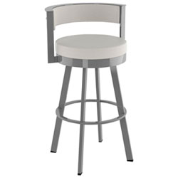 Browser Contemporary Counter Height Barstool - Beige Brown Woven/Brown