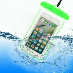 SHERVIN Waterproof Phone Pouch Universal Waterproof Case Dry Bag for Iphone Samsung Google Underwater Phone Protector - In Green
