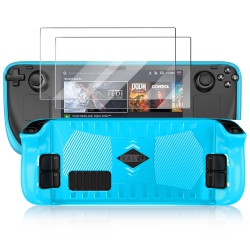 HLD Steam Deck Case Stream Deck Case \w Anti-Slip Particles, Compatible \w Steam Deck Cover, Anti-Skid Anti-Collision Anti-Scratch Anti-Scratch