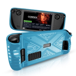 HLD X Texture Steam Deck Protective Case Soft Tpu Cover Shock-Absorption Anti-Scratch Shell Cool Durable Skin Ergonomics Non-Slip Grip - X Frosted