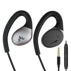 HLD Wired Open-Ear Earbuds & Microphone for Music & Calls With In-Line Controls, Surroundings Awareness, 3.5MM Aux Jack, And Wrap Around Over-Ear Hook