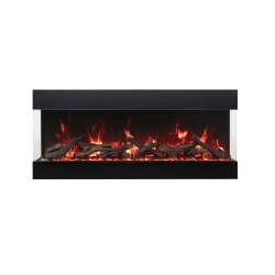 AMANTII Truview Bespoke 85" Electric Fireplace Comes With 3 Different Fireglass And The Choice Of A Design Media Kit