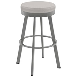 Swice Modern Polyester Bar Height Barstool - Light Grey/Golden