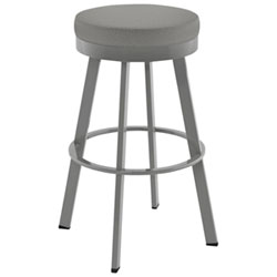 Swice Modern Polyester Bar Height Barstool - Light Grey/Golden