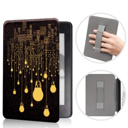 HLD Case for 6" Kindle Paperwhite 10Th Generation - 2018 Release (Model No.: Pq94Wif) \w Hand Strap & Auto Sleep/wake, Slim Pu Leather Protective