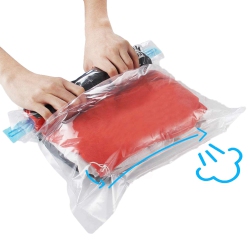HLD 10Pack Travel Space Saver Bags (4 X S, 3 X M, 3 Xl), Reusable Vacuum Travel Storage Bag, Saves 75% Of Storage Space, Roll-Up Compression, No Need