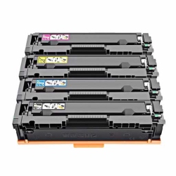 TONER4U - (With Ic Chip) 4 Color (K, C, M, Y) Toner Cartridge Compatible for HP 414A W2020A, W2021A, W2022A, W2023A, W414X
