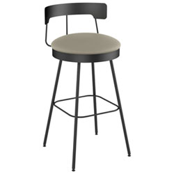 Monza Contemporary Counter Height Barstool - Greige/Dark Grey