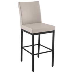 Tabouret De Bar Traditionnel À Hauteur De Comptoir Perry - Crème/noir