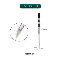 ESOURCE PARTS Replacement Soldering Iron Handle Tip Replacement (Knife Tip) Compatible With Quick Q8 Soldering Station (Quick Model # Tss08C-Sk)