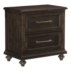 LEXICON Cardano Nightstand In Driftwood In Charcoal
