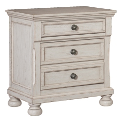 LEXICON Bethel Nightstand In Antique In White