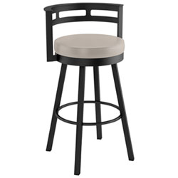 Render Contemporary Counter Height Barstool - Taupe Grey/Black