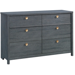BOWERY HILL Modern Engineered Wood Dresser In Denim Oak Finish