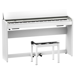 ROLAND F701 Digital Piano With Stand And Bench - In White