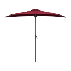 CORLIVING 8.5Ft Uv Resistant Half Umbrella