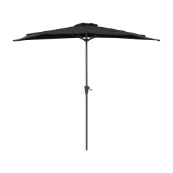 CORLIVING 8.5Ft Uv Resistant Half Umbrella