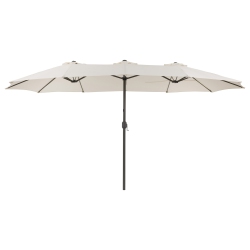 CORLIVING 15Ft Double Patio Umbrella
