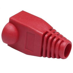 IGNITED SKATE LYFE 100 Pack Rj-45 Connectors Cat6 Cat5E Rj45 Plugs Ethernet Network Cable Strain Relief Boots Rj45 Plugs Jumper Plugs In Red