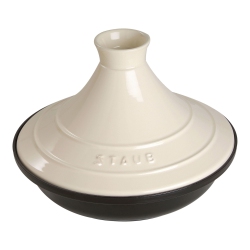 STAUB Specialities 28 Cm Cast Iron Tajine, Cream