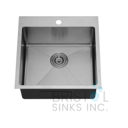 BRISTOL SINKS Top- Mount Stainless Steel Single Bowl Laundry Sink