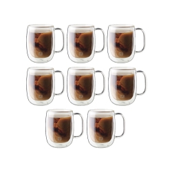 ZWILLING Sorrento Plus 8 Piece Coffee Mug Set - Value Pack, Transparent