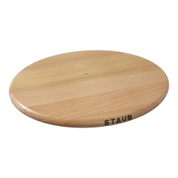 STAUB Specialities 29 Cm Oval Beech Trivet Magnetic In Brown