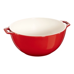 STAUB Ceramique 25 Cm Ceramic Round Bowl, Cherry