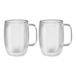 ZWILLING Sorrento Plus 2 Piece Latte Glass Set, Transparent