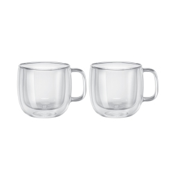 ZWILLING Sorrento Plus 2 Piece Cappuccino Set, Transparent