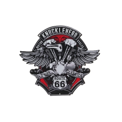 MAISON CONCEPTS Embossed Metal Wall Sign Knucklehead