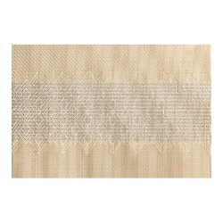 MAISON CONCEPTS Vinyl Placemat Diamond Band - Set Of 12 In Gold