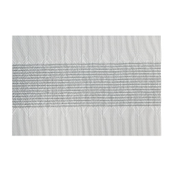 MAISON CONCEPTS Vinyl Placemat Diamond Band - Set Of 12 In Silver