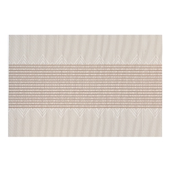 MAISON CONCEPTS Vinyl Placemat Diamond Band - Set Of 12 In White