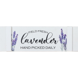 MAISON CONCEPTS Wooden Fence Sign Field Fresh Lavender