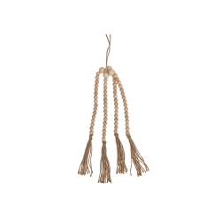 MAISON CONCEPTS 24" Quadruple Bead Garland Natural - Set Of 2