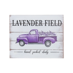 MAISON CONCEPTS Lavender Truck Wood Plaque