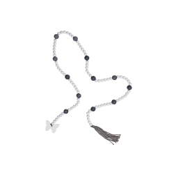 MAISON CONCEPTS 65" Dual Color Bead Garland With Tassel Butterfly - Set Of 2