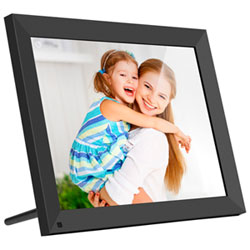 Aluratek 15" Wi-Fi Digital Photo Frame with Touch Screen (AWS215F) - Black