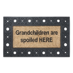 MAISON CONCEPTS Rubber & Coir Mat Grandchildren Are Spoiled Here