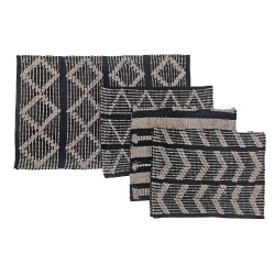 MAISON CONCEPTS Cotton Handwoven Rug 36 X 48 Asstd - Set Of 4