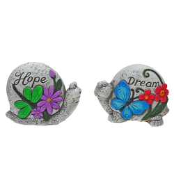 MAISON CONCEPTS Garden Stone Crawlers Snail/turtle Asstd - Set Of 2