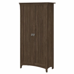 PEMBERLY ROW Tall Storage Cabinet With Doors In Ash - Engineered Wood In Brown