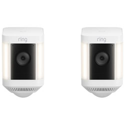 Ring Spotlight Cam Plus Wire-Free 1080p HD IP Camera - White