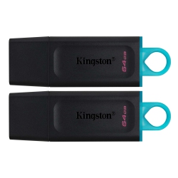 KINGSTON TECHNOLOGY - Exodia Datatraveler USB Flash Drive, USB 3.2 Gen 1, 64GB Capacity, Pack Of 2