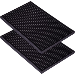 ISTAR Bar Mat for Cocktail And Coffee Bar 60X30Cm Rubber Bar Service Spill Mat for Cocktail Bartender Coffee Bar Or Countertop Mats Glass Drying Mat