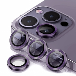 HLD for Iphone 14 Pro - Iphone 14 Pro Max Camera Lens Protector, 9H Tempered Glass Camera Cover Screen Protector Metal Individual Ring for Iphone