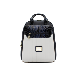 CAVALINHO Grace Backpack - And Navy (18250395) - Leather And Canvas In White