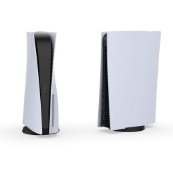 NAVOR Faceplate Skin Compatible \w Ps5 Disk Console, Scratch Resistant Dustproof Faceplate Compatible \w Playstation 5, Hard Abs Shockproof Cover